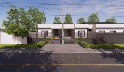 Casa com 2 dormitórios à venda, 69 m² por R$ 385.000,00 - Campina da Barra - Araucária/PR
