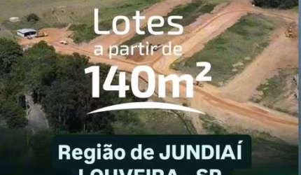 LOTES a venda em LOUVEIRA | Bairro Planejado com Lotes a partir de 140m² | Ótima localização
