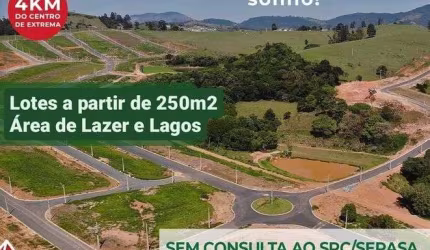 Últimos Lotes | Oportunidade em Extrema | Lotes a partir de 250m² com Lagos e Lazer