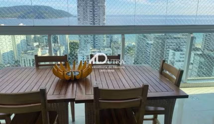 Apartamento com 3 suites e linda vista para o mar mo Boqueirão Santos