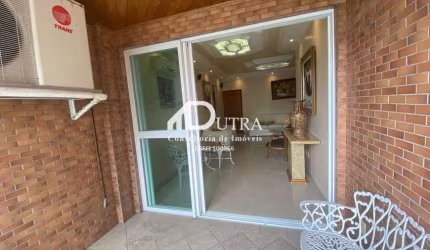 Apartamento mobiliado para aluguel e venda com 3 dormitórios e dependência de emprega e lazer
