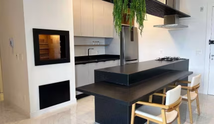 Aluguel anual, Lindo apartamento com 3 dormitórios sendo 3 suítes com vista para o mar e 2 vagas de garagem privativas