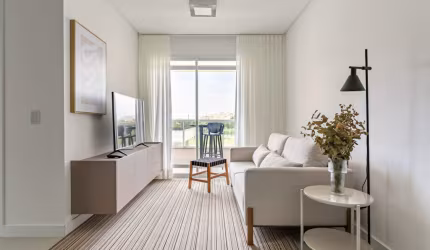 Apartamento de 1 quarto 100% Mobilado ao lado da praia