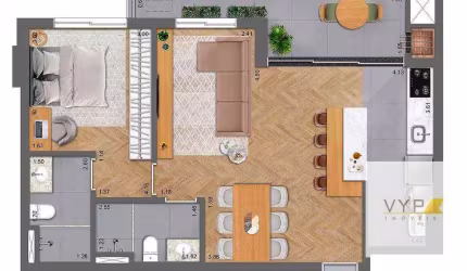 Apartamento 2 quartos no Bigorrilho