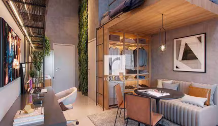 Studio com pé direito duplo à venda, 19 m² por R$ 330.000 - Ipiranga - São Paulo/SP
