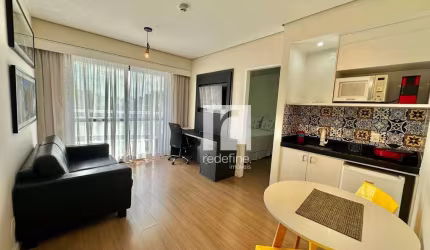Apartamento com 1 dormitório para alugar, 35 m² por R$ 7.700/mês - Indianápolis - São Paulo/SP