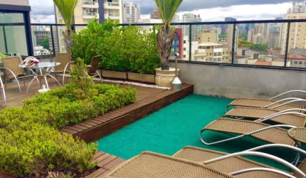 Apartamento Duplex com 1 dormitório para alugar, 49 m² por R$ 6.250/mês - Vila Olímpia - São Paulo/SP