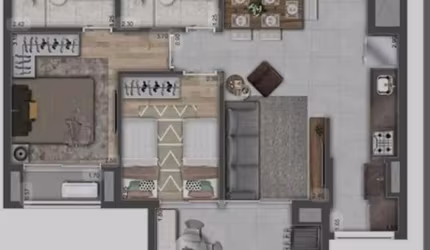 Apartamento para Venda em São Paulo, Jardim Independência, 1 dormitório, 1 suíte, 2 banheiros, 1 vaga