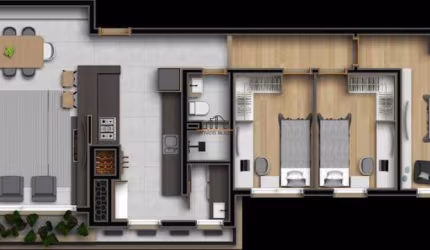 Apartamento localizado no bairro Nossa Senhora das Graças/Canoas