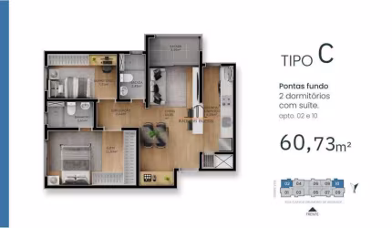 Apartamento localizado no Centro/Canoas