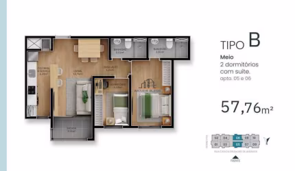 Apartamento localizado no Centro/Canoas