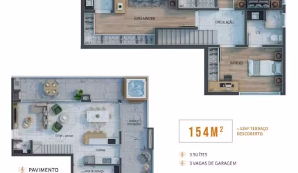 Apartamento com 3 quartos à venda na Rua Brasílio Itiberê, 3798, Centro, Curitiba por R$ 1.065.840