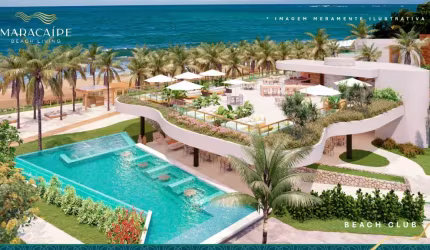 FLAT STUDIO NO MARACAIPE BEACH LIVING ULTIMAS UNIDADES