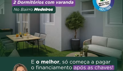 APARTAMENTO NA PLANTA NO MEDEIROS PELA MCMV