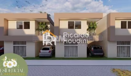 Casa em condomínio fechado com 3 quartos à venda na Rua Sucupió, Catu de Abrantes, Camaçari, 94 m2 por R$ 483.483