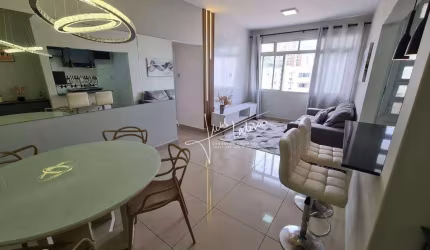 Apartamento com 2 dormitórios para alugar, 86 m² por R$ 5.500,00/mês - Boqueirão - Santos/SP