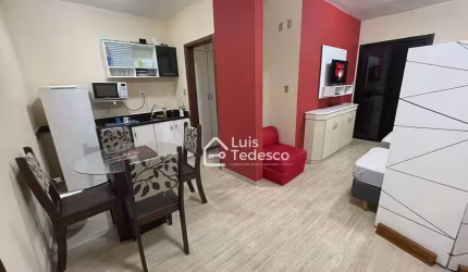 Flat com 1 dormitório à venda, 30 m² por R$ 130.000 - Centro - São Vicente/SP