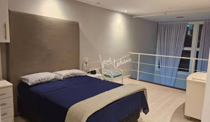 Flat com 1 dormitório à venda, 70 m² por R$ 590.000 - Gonzaga - Santos/SP