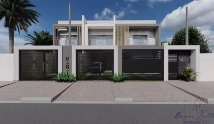 Sobrados em construção em Caiobá