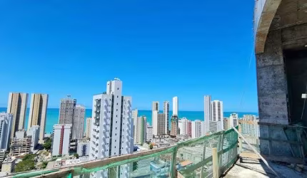 Apto. Studio 31 m², em fase de acabamento, vista para o mar, área de lazer o office completas
