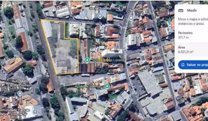 ÁREA NO CENTRO DE LORENA, 6500 M2