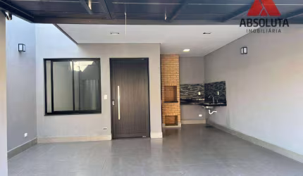 Casa nova com 03 dormitórios, 01 suíte