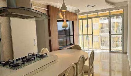 Apartamento com 3 dormitórios para alugar, 70 m² por R$ 3.138,61/mês - Vila Omar - Americana/SP