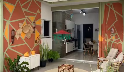 Casa em Condomínio à Venda em Localização Privilegiada: 2 Quartos, 1 Suíte, 2 Salas, 2 Banheiros. Espaço Gourmet e 75m² de Conforto!