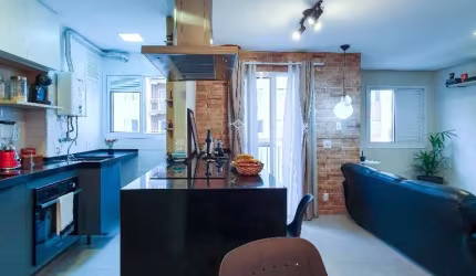 APARTAMENTO MOBILIADO COM 1 DORMITÓRIO SUÍTE NO GO MARAVILLE.