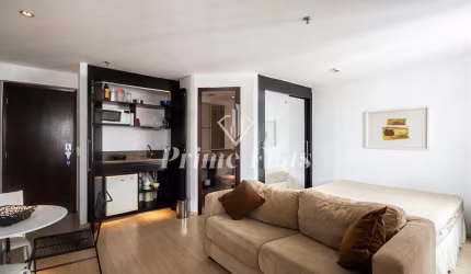 Flat disponível para venda no Transamérica Prime International Plaza no Jardim Paulista, com 29m², 1 dormitório e 1 vaga
