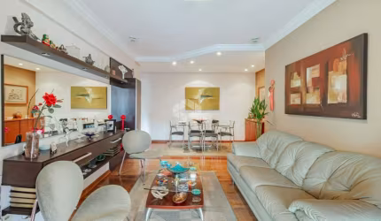 Lindo e amplo apartamento de 3 dorms, com suíte, semimobiliado, box duplo, próximo ao Paseo