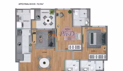 Apartamento a venda no Residencial Vallis