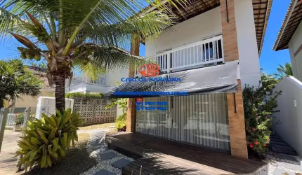 Casa em condomínio fechado 4/4 com 2 suíte flamingos paradise - stella maris - praia do flamengo 6000 incluso taxas