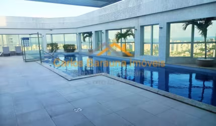 Apartamento no mundo plaza com banheira na varanda condominio