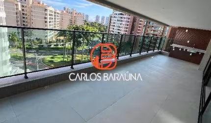 Luxuoso apartamento no Alphaville 1 com 4 suítes lançamento varandão