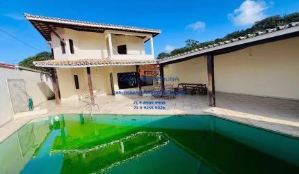 Maravilhosa casa 5/4 quartos com piscina e quarto térreo amplo em Stella maris oportunidade