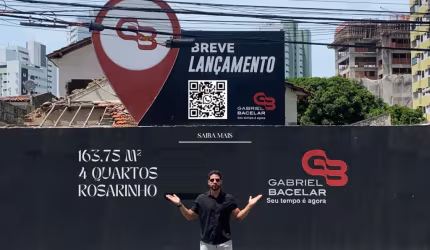 Lançamento 163,75m² | varanda gourmet | 4 quartos | 5 banheiros | 3 vagas + dependência completa na Santos Dumont