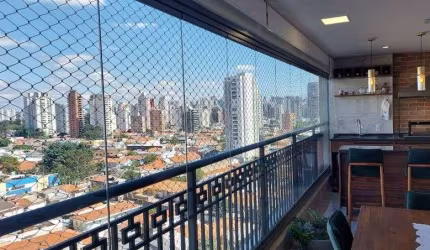 Apartamento mobiliado com 3 suítes e 2 vagas no Quadra Green Wish Brooklin próximo ao metrô.