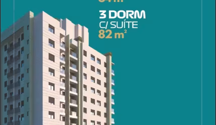 Lançamento Apartamentos 2 e 3 dorm. com suite