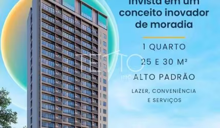 Lançamento! Apartamentos Studio com lazer completo na região central de Belo Horizonte - MG. Oportu