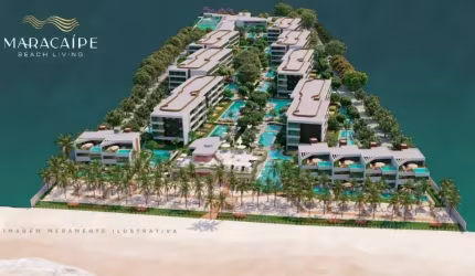 Flat com 1 quarto à venda no Maracaipe, Ipojuca , 36 m2 por R$ 426.000