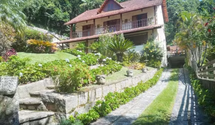 Casa em Condomínio para Venda em Teresópolis, Carlos Guinle, 5 dormitórios, 2 suítes, 4 banheiros, 6 vagas