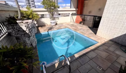 Cobertura duplex com piscina e churrasqueira privativas na Pompeia em Santos codigo: 68088