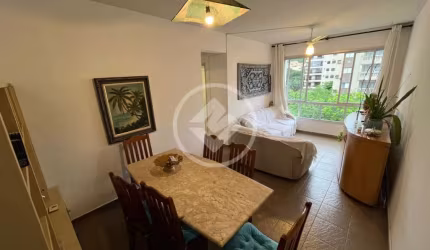 Locação de apartamento mobiliado com 3 quartos, sala ampla, para dois ambientes, 77m², a 4 quadras da Praia da Enseada, no Guarujá. codigo: 90756