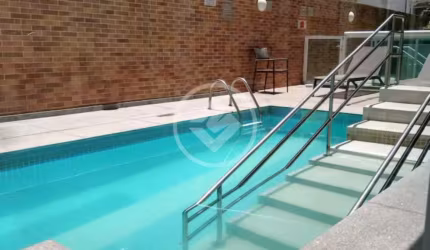 Flat 1 dormitório com garagem em Santos codigo: 117270