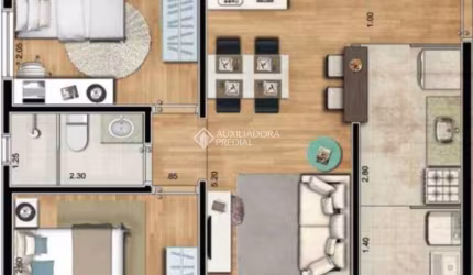 Apartamento com 2 quartos à venda na Rua Alemanha, 21, Parque das Nações, Paraguaçu Paulista, 50 m2 por R$ 507.000