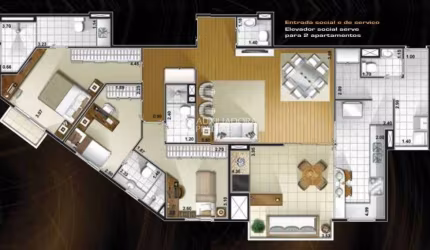 Apartamento com 3 quartos à venda na Avenida Redenção, 423, Jardim do Mar, São Bernardo do Campo, 132 m2 por R$ 1.194.000
