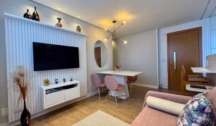 Apartamento 2 quartos, 1 vaga e lazer completo.