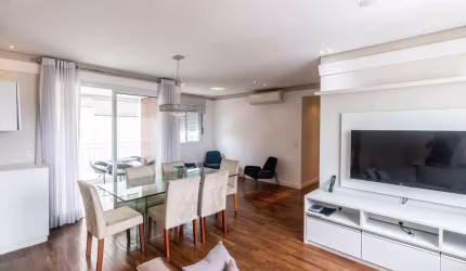 Apartamento mobiliado no Itaim Bibi: 2 quartos, 1 suíte, 1 sala, 3 banheiros, 2 vagas de garagem - São Paulo-SP.