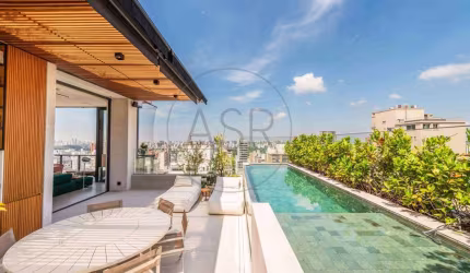 Cobertura de 408m², 5 quartos e 5 vagas, a venda no Jardim Paulista.